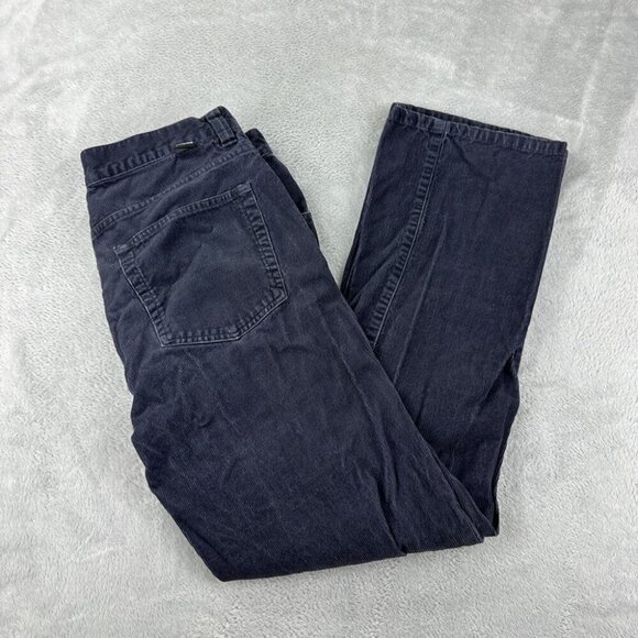 Patagonia Corduroy Navy Blue Straight Leg Pants Men Sz 33 US 58221 Style Number - Picture 1 of 11